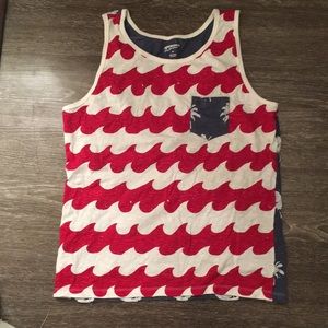 Red white and blue Bro Tank